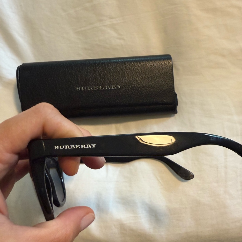 Burberry Black Sunglasses with Gold Detail